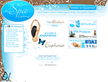 Tablet Screenshot of alishasspa.com